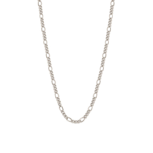 Averden™ Figaro Chain silver men jewelry on white background